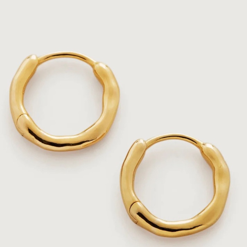 Monica Vinader Siren Muse Huggie Earrings - Picture 5 of 6